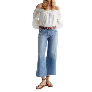 AG Saige wide leg crop jean